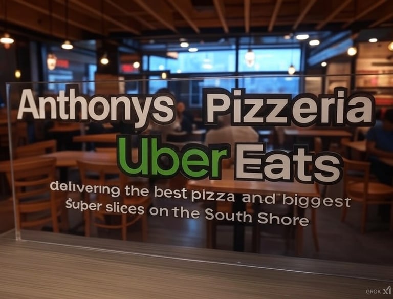 Anthony's Pizzeria warm dining room interior